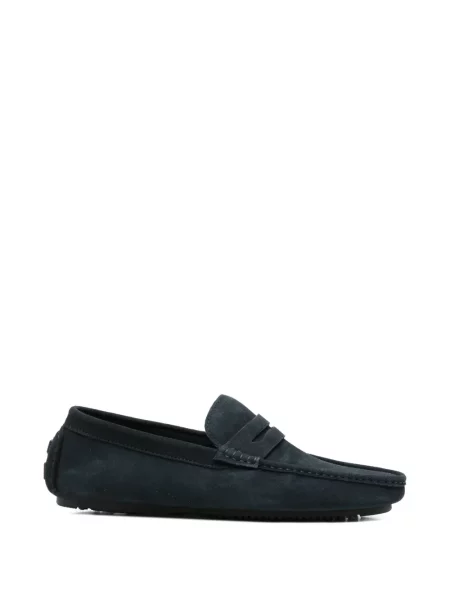 Pantofi loafer Sergio Moretti Firenze din piele de căprioară albastru