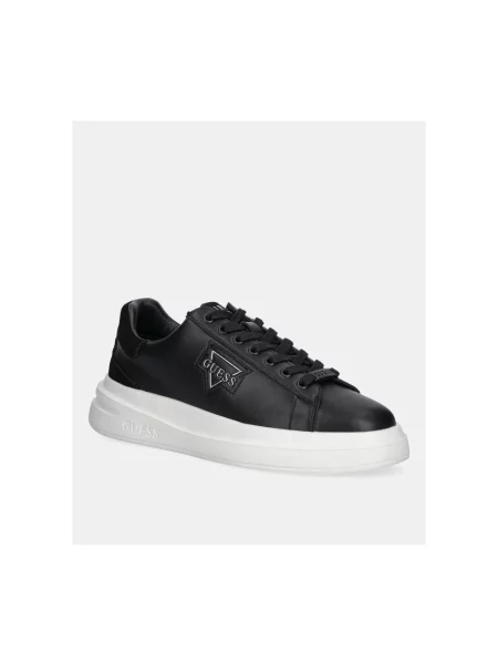 Sneakersy Guess skórzane czarne