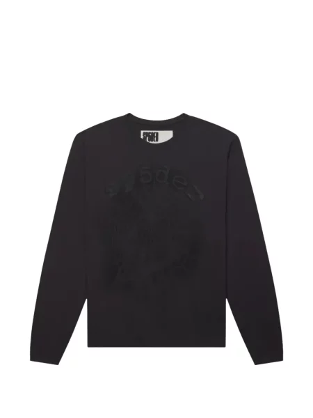 Lung tricou Sp5der zdrențuiți negru