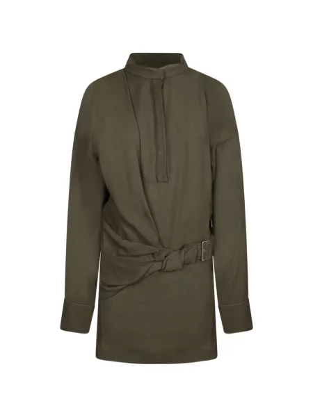 Cu centură rochie mini Iro plic verde