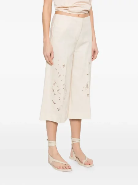 Pantaloni culottes Twinset cu model floral