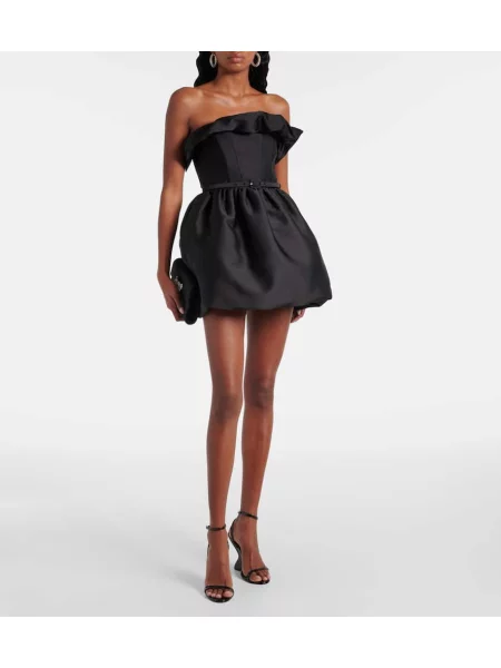 Rochie Roland Mouret cu volane drapată negru