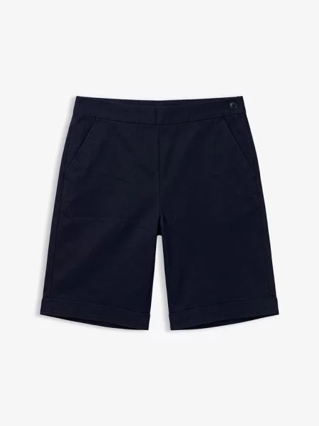 Bermudy z mieszanki bawełny niebieskie