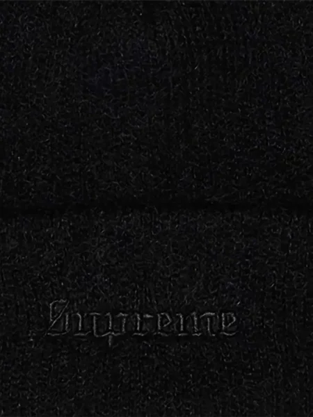 Căciulă Supreme cu broderie negru