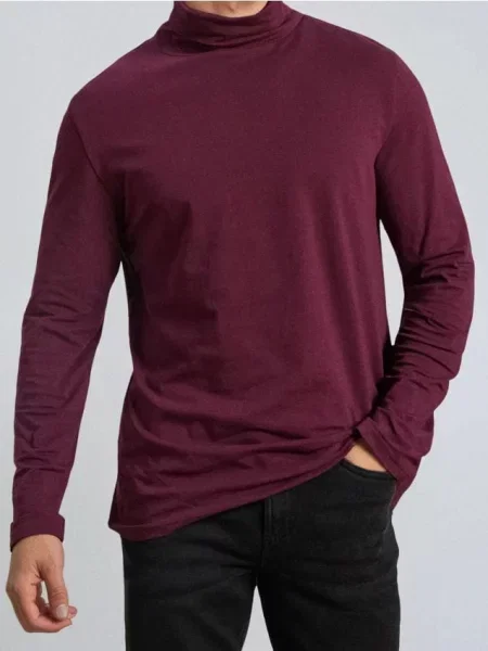 Sinsay rolák basic burgundy vínový