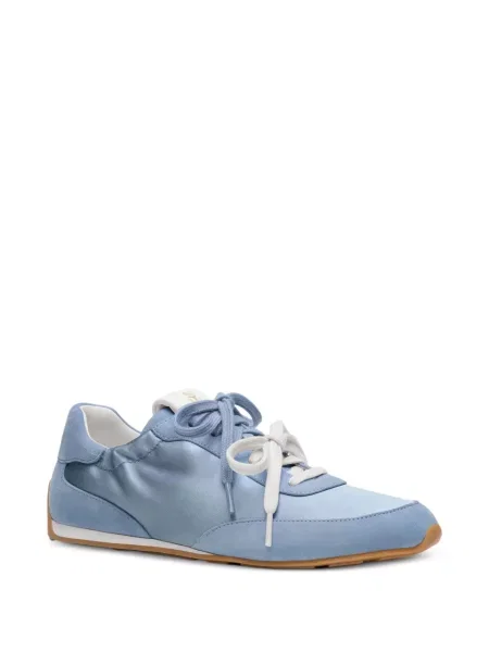 Sneakerși Stuart Weitzman cu volane albastru