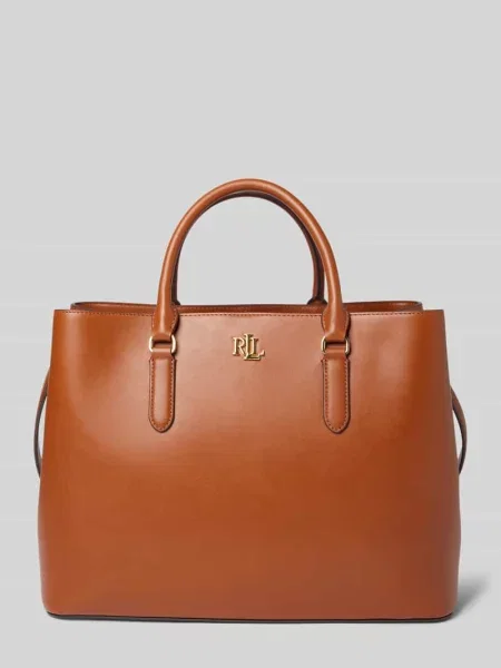 Lauren Ralph Lauren torebka skórzana brązowy