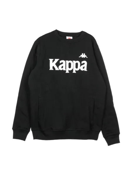 Bluza Kappa z okrągłym dekoltem czarna