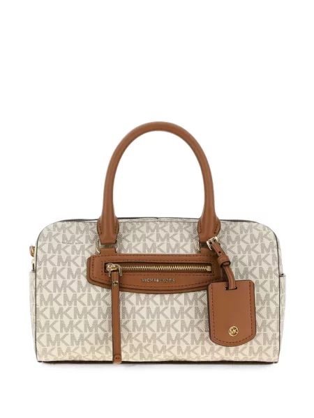 Geanta crossbody Michael Michael Kors din piele cu autograf maro