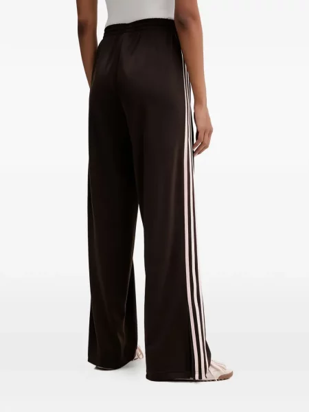 Pantaloni Adidas tricotate cu autograf alergare albastru