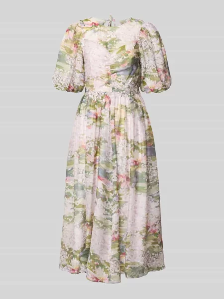 Sukienka midi z bufkami model JONORA' Ted Baker różowa