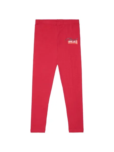 Legginsy dziecięce Diesel czerwone