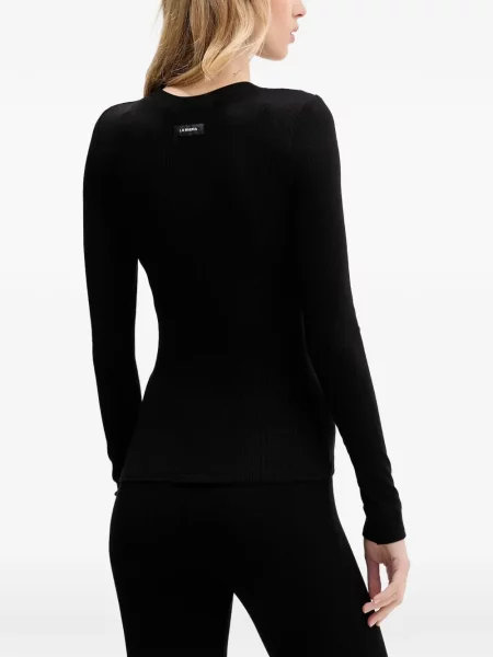 Lung tricou La Mania negru