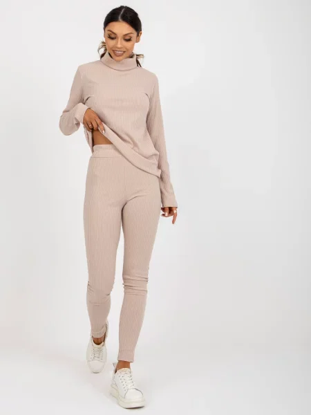 Tajice Fashionhunters bež
