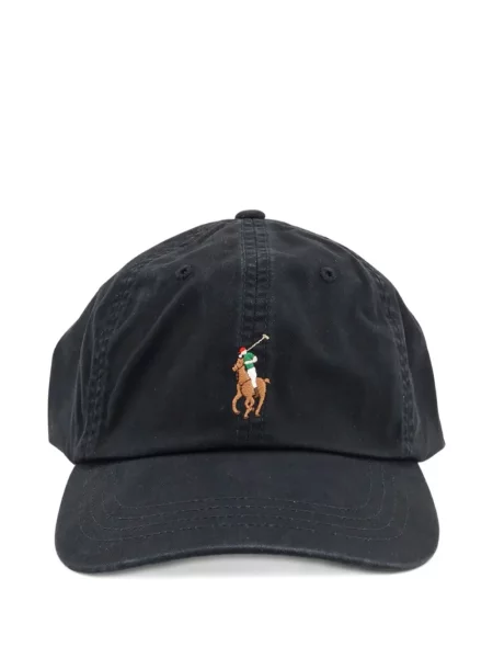 Tricou polo Polo Ralph Lauren cu broderie cu cordon negru