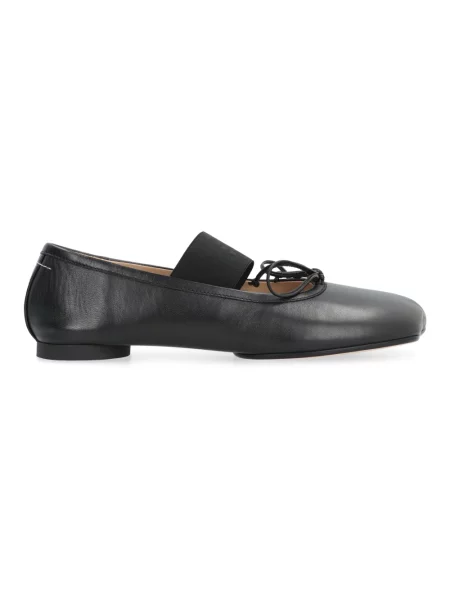 Maison Margiela baleriny skórzane czarny