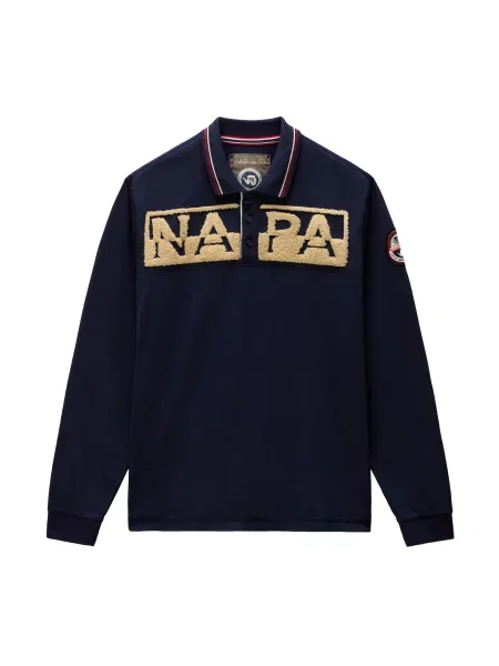 NAPAPIJRI Tricou ARCHIVE / bleumarin bej