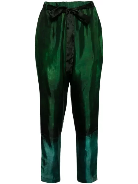 Spodnie Masnada zwężane zielone