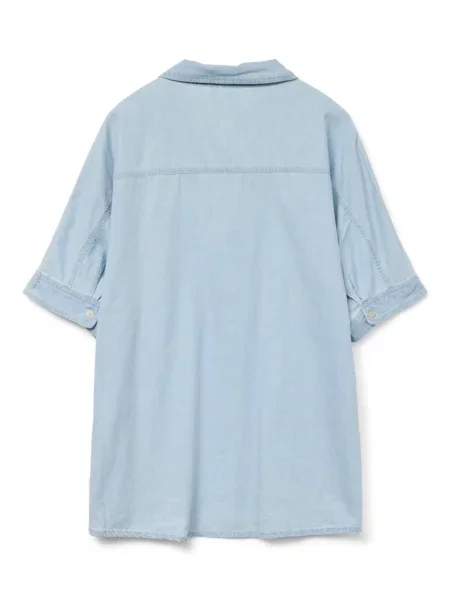 VERO MODA Bluză VMEMBERLY denim albastru