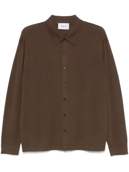 Kardigan D4.0 wełniany brązowy