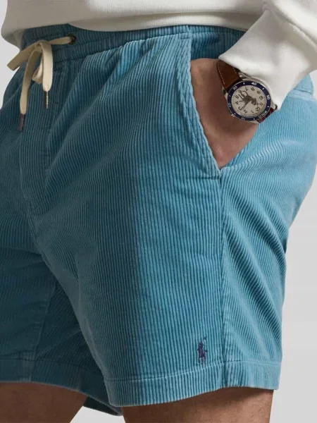 Szorty dresowe z czystej bawełny Polo Ralph Lauren niebieskie