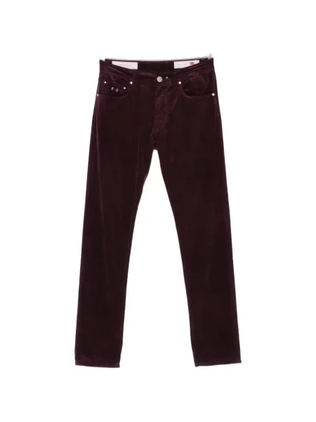 Pantaloni Sartoria Tramarossa de catifea cord violet