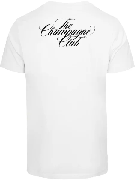 Mister Tee Tričko Champagne Club čierna biela