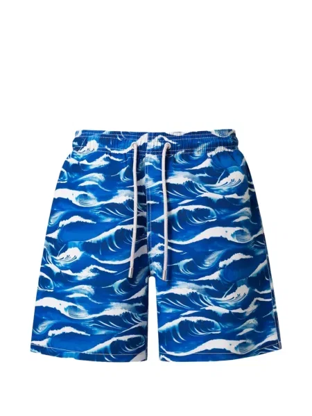 Slip de baie Mc2 Saint Barth cu imagine albastru
