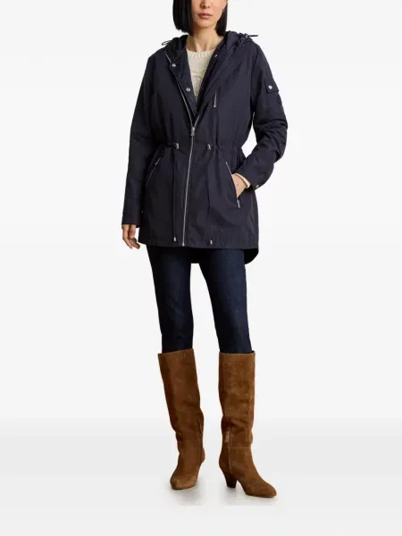 Geacă parka Lauren Ralph Lauren cu glugă albastru
