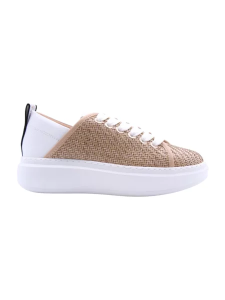 Sneakersy Alexander Smith skórzane beżowe