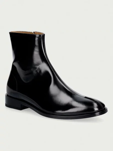 Maison Margiela členkové čižmy pánske kožené čierna