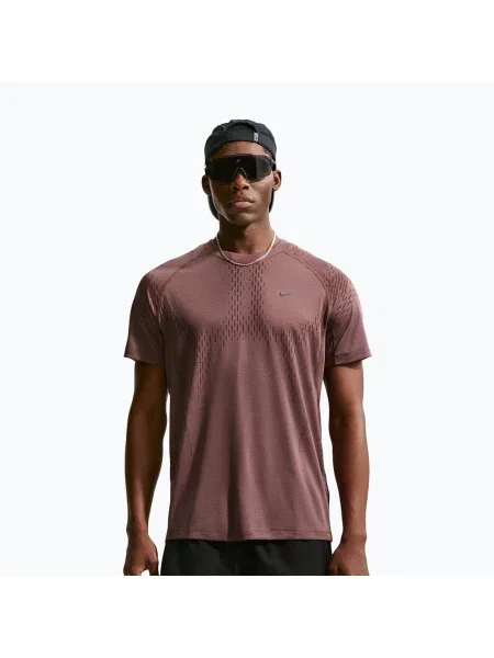 Tricou de alergare pentru bărbați Nike Stride Dri-Fit ADV tattoo/burgundy crush bordo