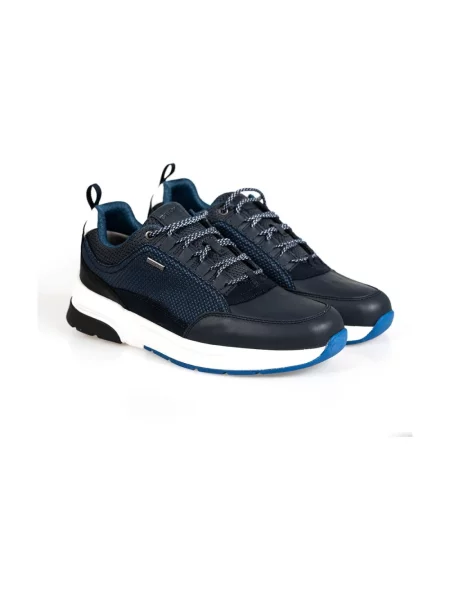 Sneakersy Geox skórzane niebieskie