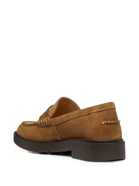 Pantofi loafer Geox din piele de căprioară maro