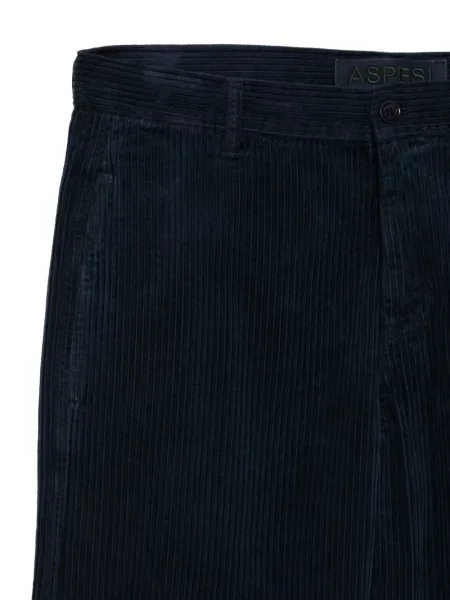 Pantaloni Aspesi de catifea cord albastru