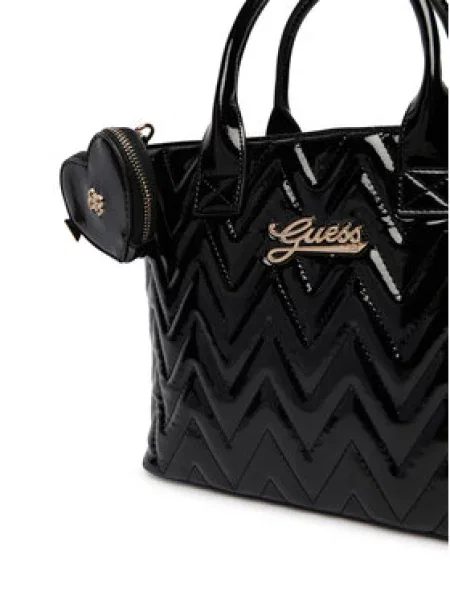Guess tote torba za djecu od imitacije kože crna