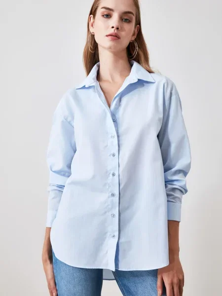 Trendyol Bluză deschis albastru