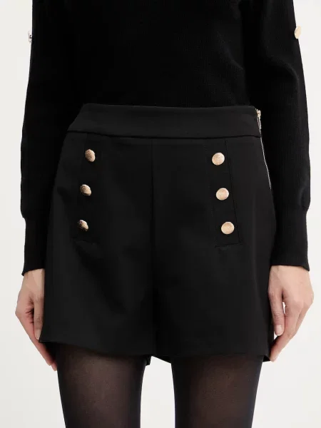 Kraťasy Morgan s aplikací high waist SHUSE.F černá