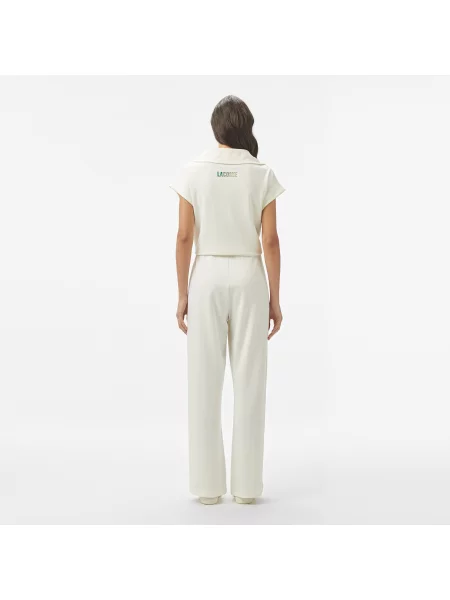 Lacoste Spodnie Dresowe Loose Fit białe