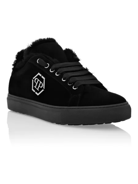 Sneakersy Philipp Plein skórzane czarne