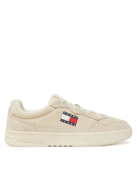 Tommy Jeans Сникърси Tjm Cupsole Suede Екрю