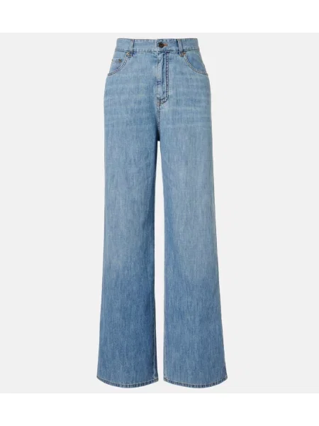 Pantaloni Miu Miu albastru