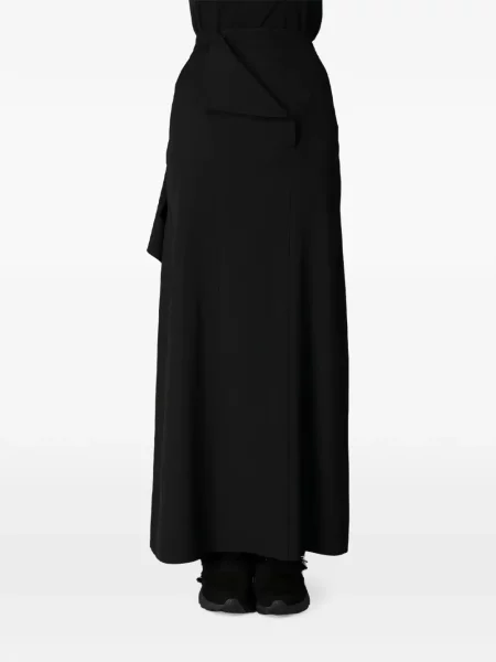 Ασύμμετρη φούστα Yohji Yamamoto με βολάν μαύρο