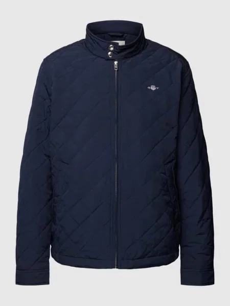 Kurtka z detalami z logo model ‘QUILTED’ Gant granatowa