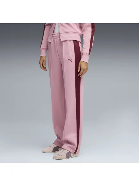 Proste spodnie dresowe T7 Always On różowe