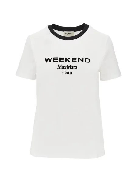 Tricou Weekend Max Mara cu imagine alb