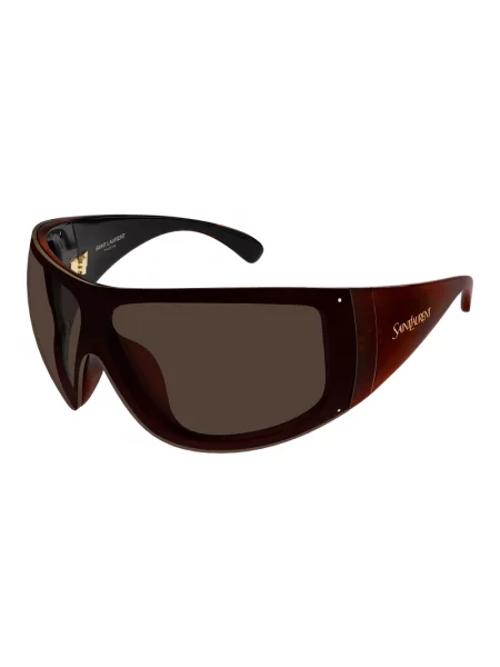 Okulary przeciwsłoneczne Saint Laurent brązowe