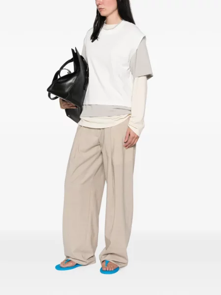 Lung tricou La Piscine alb
