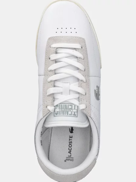 Кожаные кроссовки Lacoste белые