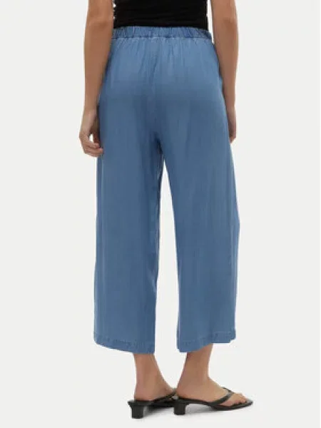 Vero Moda Kalhoty culottes Bree Wide Leg modrá